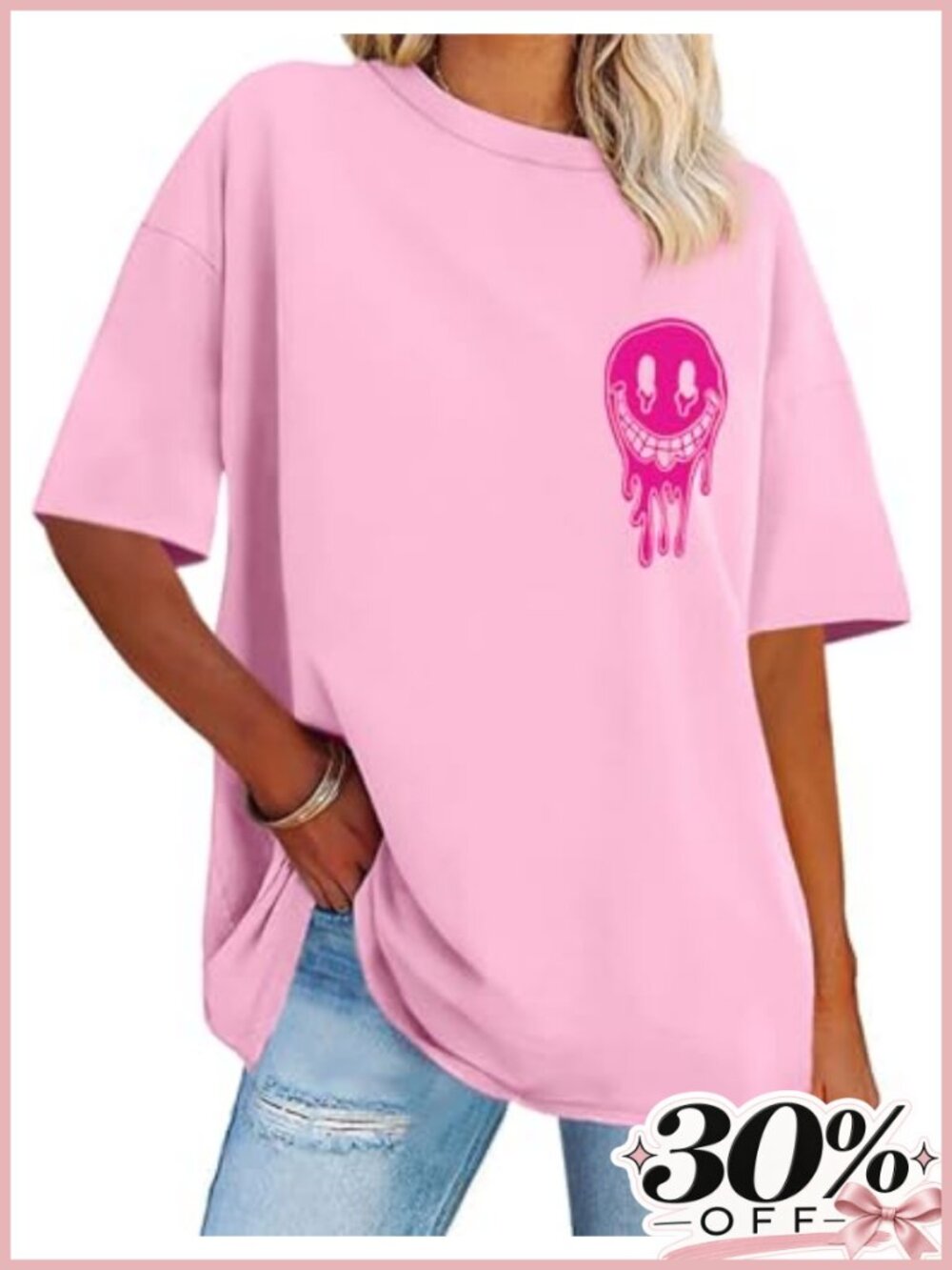 Women's Oversized Graphic T-Shirt Crew Neck Short Sleeve Casual Summer Top